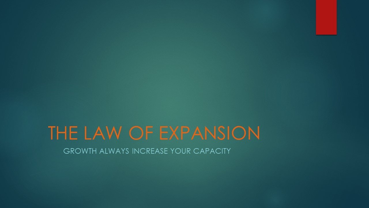 THE LAW OF EXPANSION
