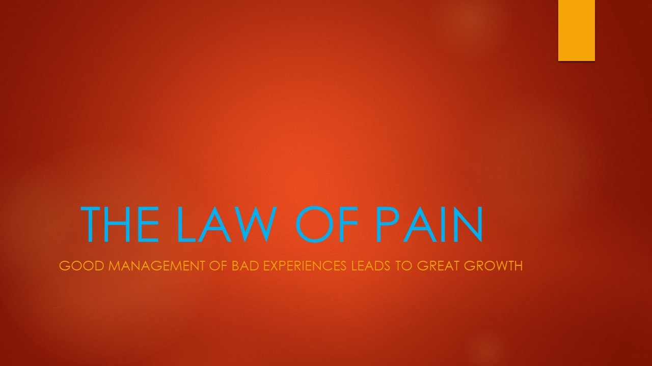 THE LAW OF PAIN